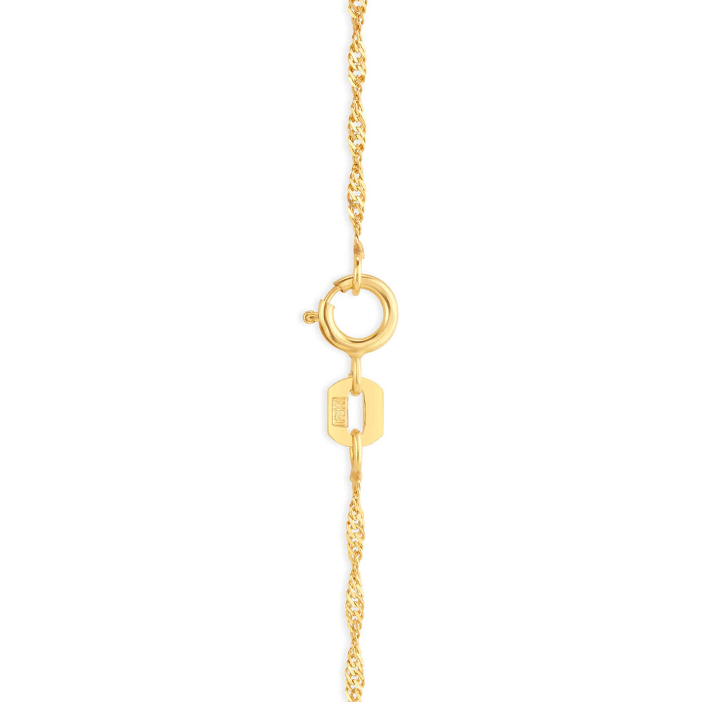 9ct Yellow Gold 18' Sparkle Sing Chain Necklace