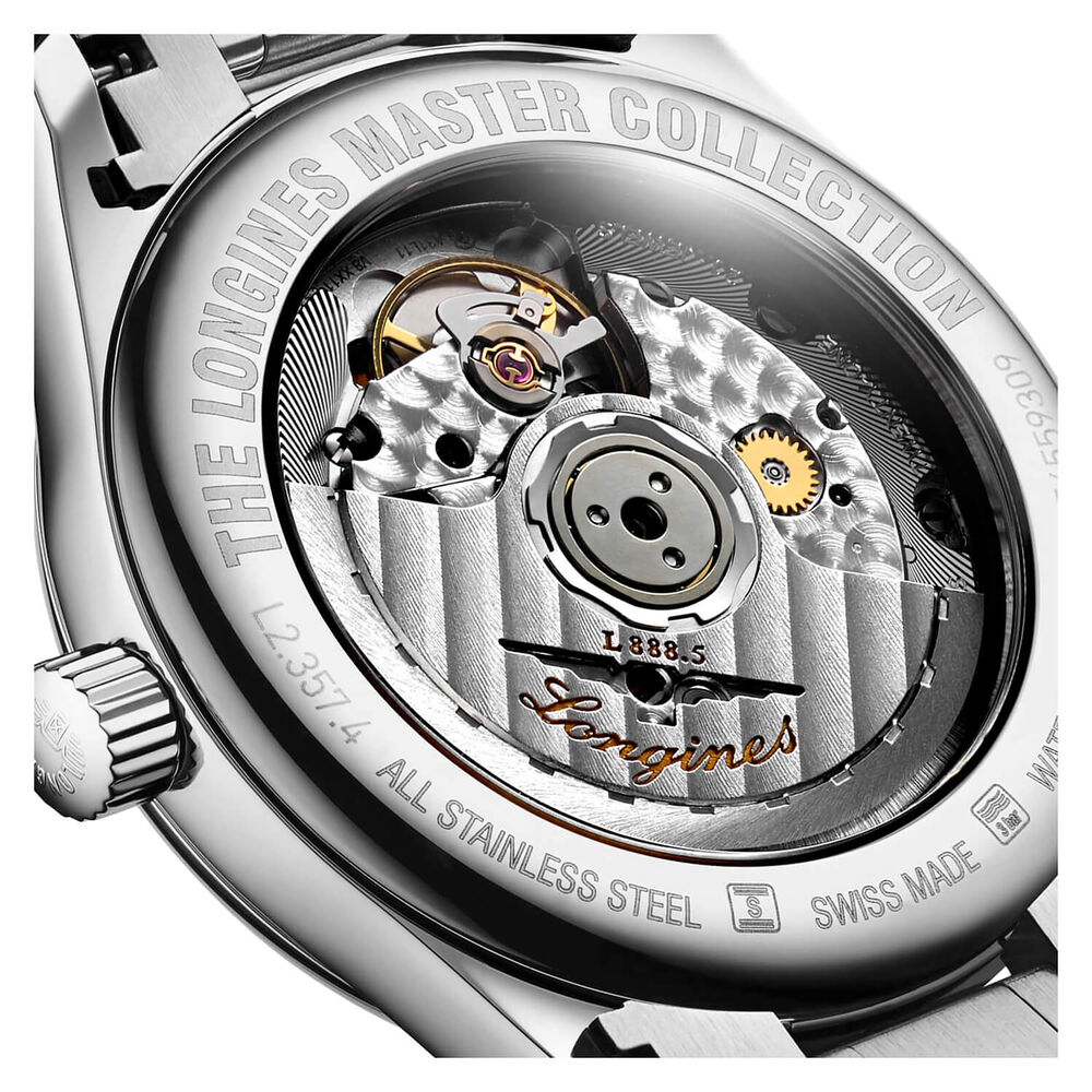 Longines Master Collection 34mm Beige Dial Bracelet Watch image number 5