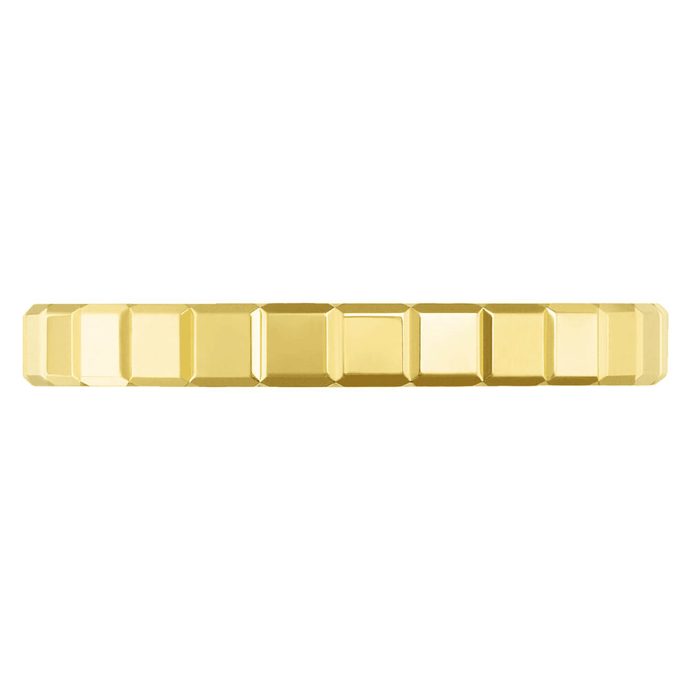 Chopard Ice Cube 18ct Yellow Gold Thin Band Ring (UK Size Q) image number 2