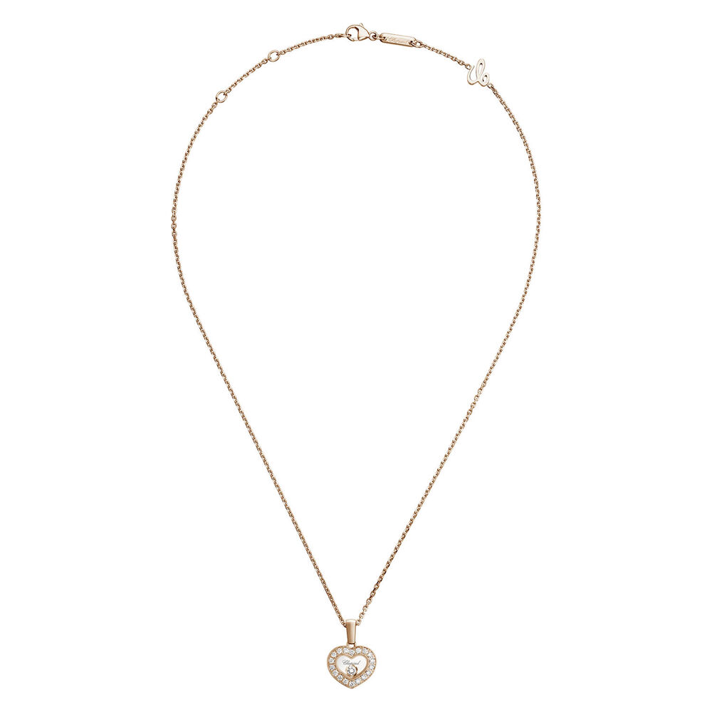 Chopard Happy Diamonds Icons 18ct Rose Gold 0.19ct Diamond Necklace image number 2