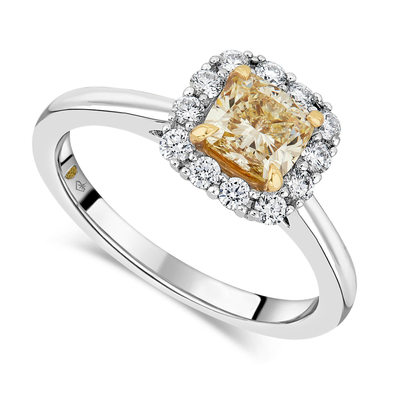 Star diamond engagement ring hot sale