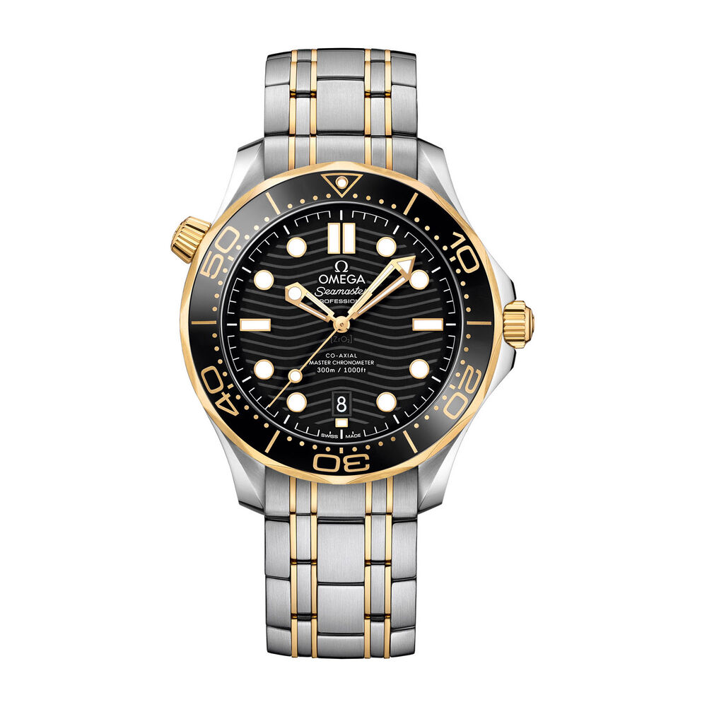 Omega Seamaster Black Dial Steel and Gold Men's Watch image number 0