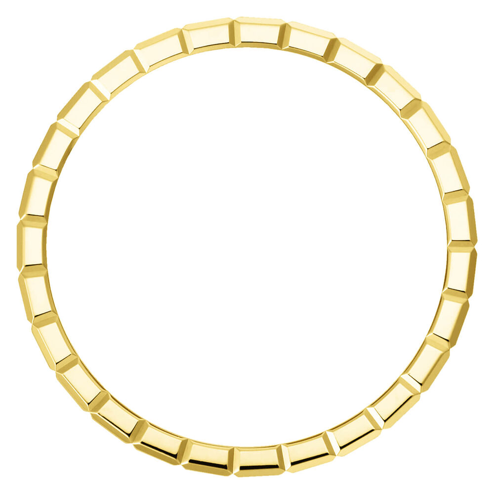 Chopard Ice Cube 18ct Yellow Gold Thin Band Ring (UK Size Q)