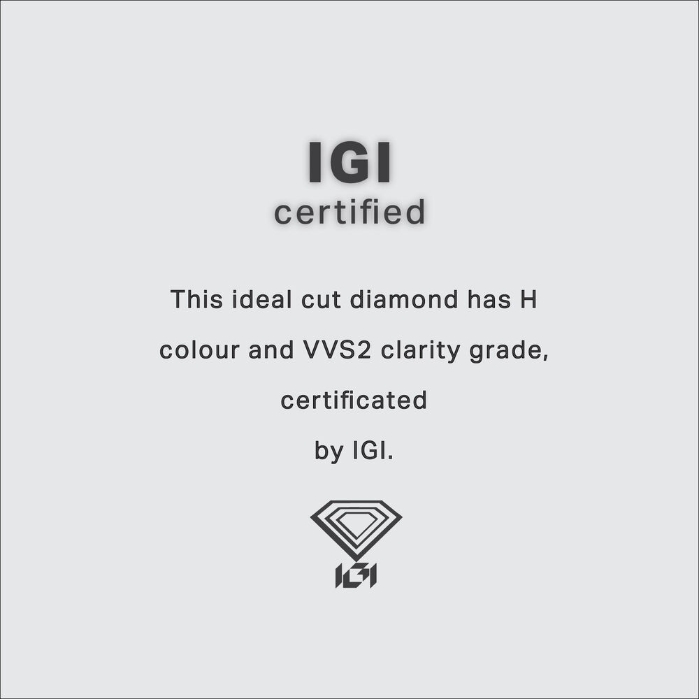 Platinum 0.31ct Round Diamond Six Claw Solitaire Ring image number 7