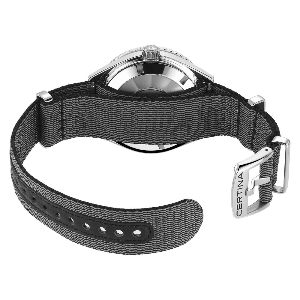 Certina DS Super PH500M 43mm Black Dial Black Bezel Steel Case NATO Strap Watch image number 3