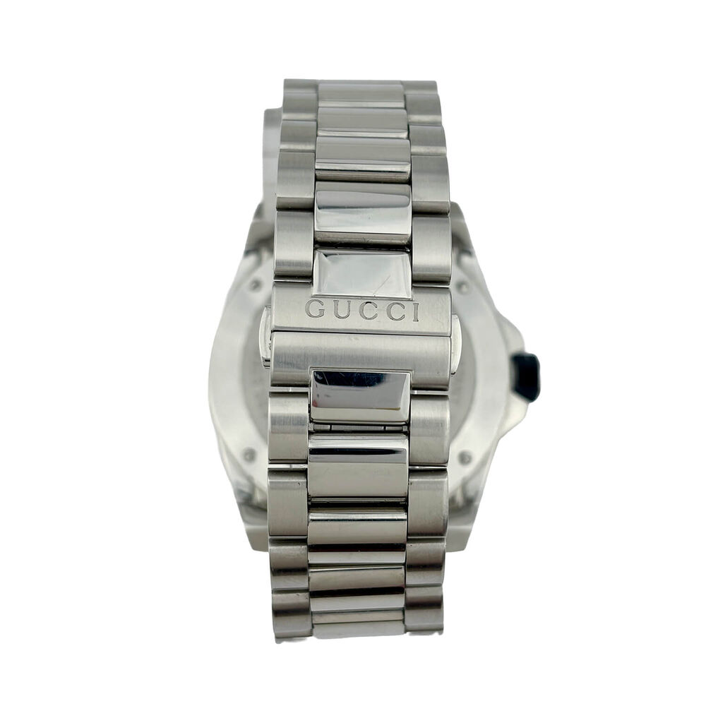 Pre-Owned Gucci Dive 45mm Black Dial Snake Motif Bracelet Men's Watch image number 3