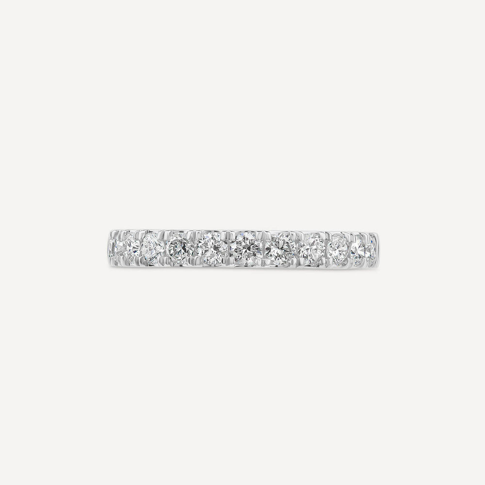Platinum 2.5mm 0.45ct Diamond Split Claw Wedding Ring- (Special Order) image number 1
