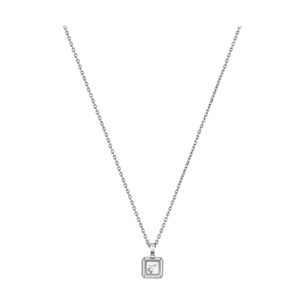 Chopard Happy Diamonds Icons 0.19ct Diamond Square 18ct White Gold Pendant image number 3