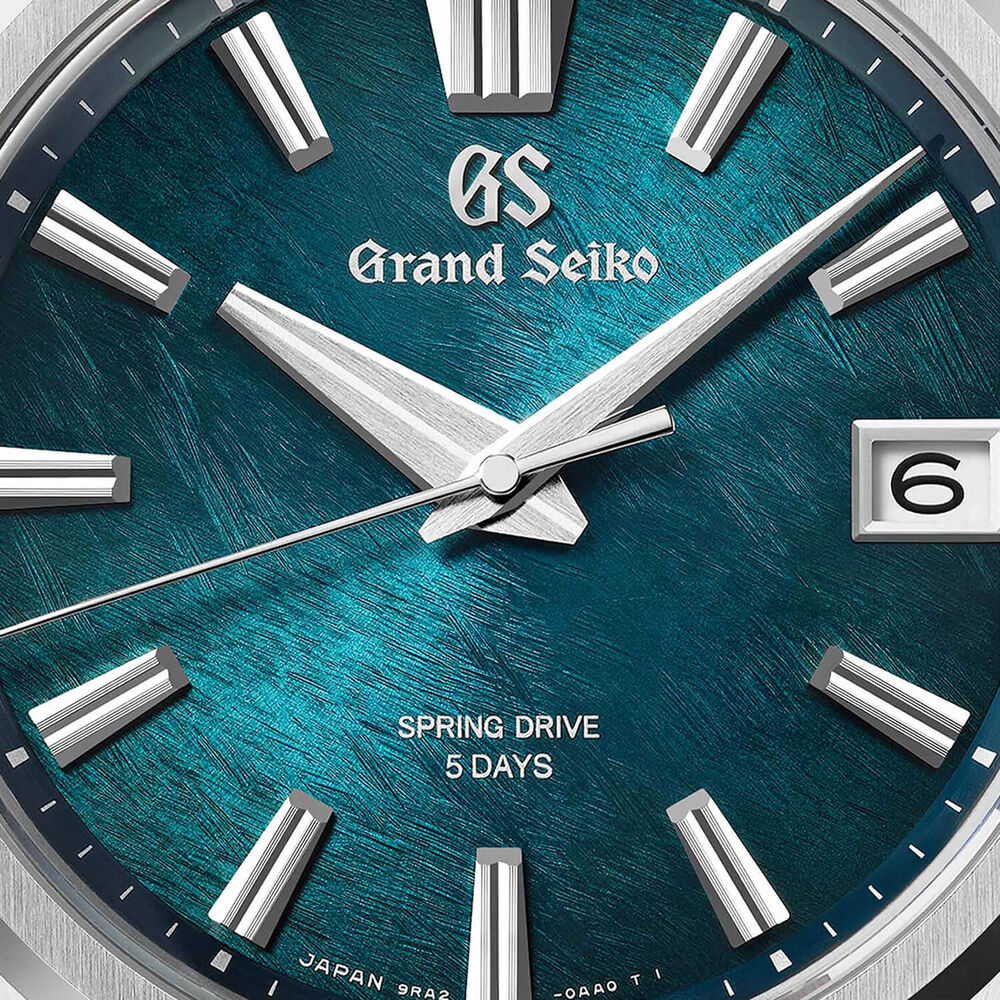 Grand Seiko Evolution 9 'Atera Valley' Spring Drive 40mm Green Dial Titanium Bracelet Watch
