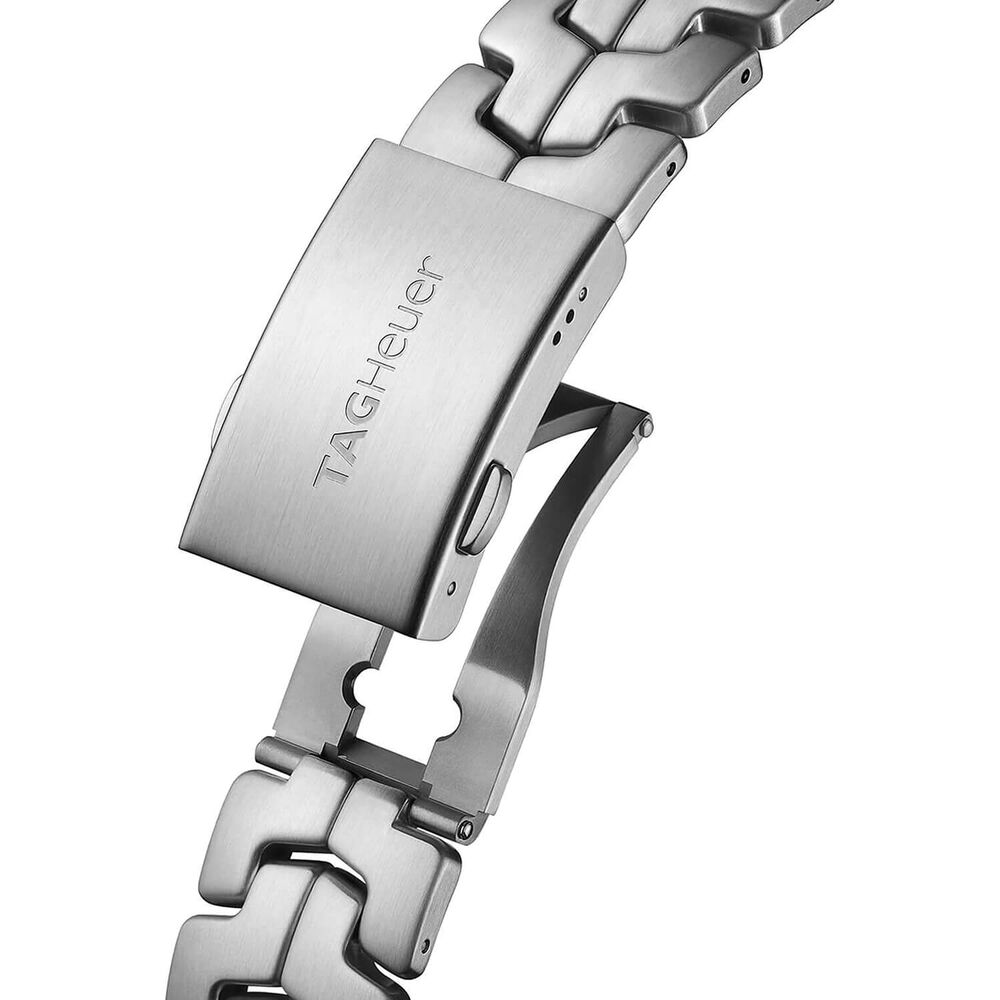 TAG Heuer Formula 1 Chronograph x Senna 43mm Black Dial Steel Bracelet Watch image number 5