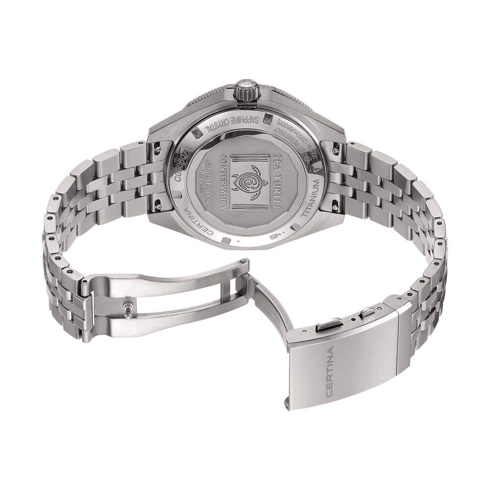 Certina DS Super PH2000M STC 43mm Blue Dial Titanium Bracelet Watch