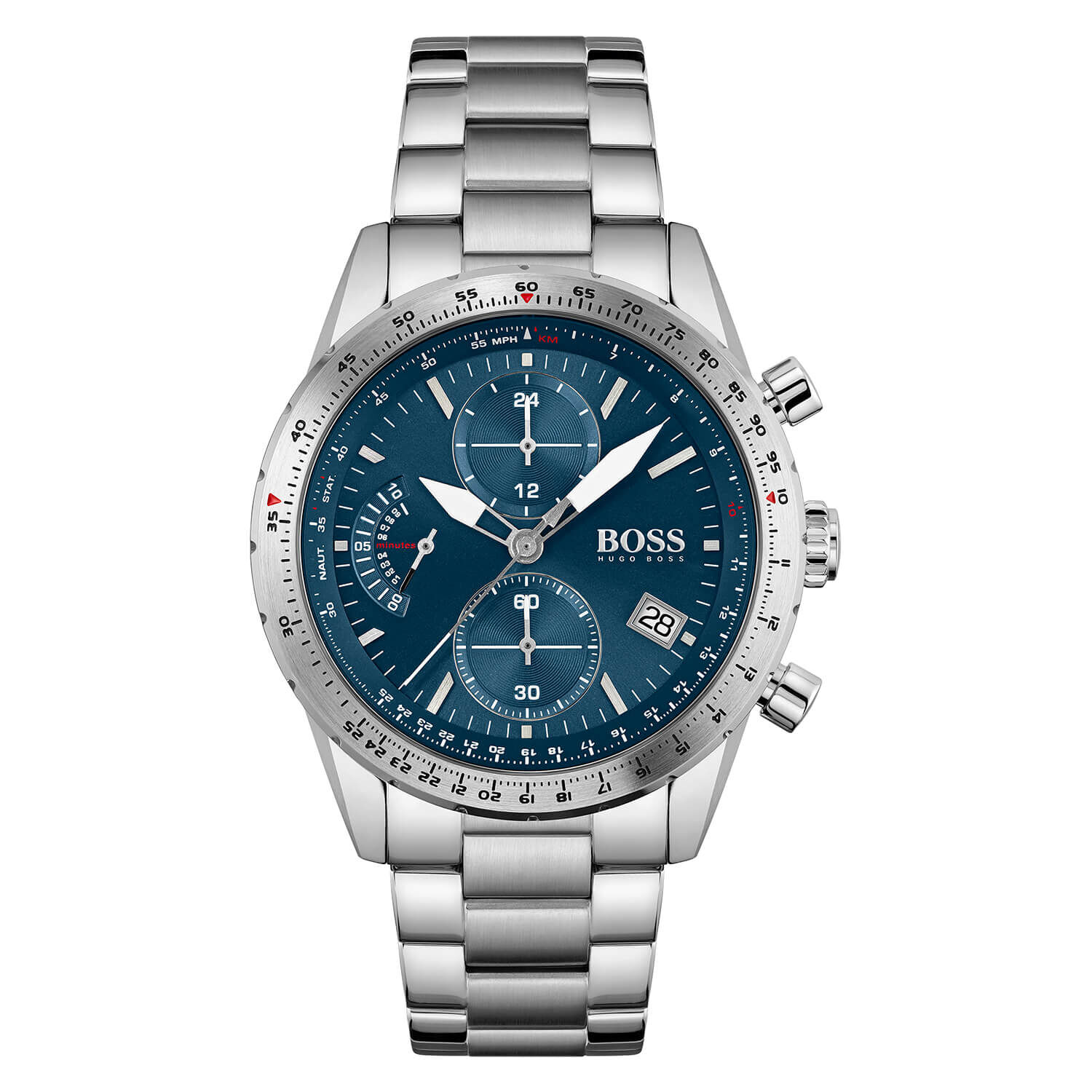 Boss watch chronograph blue outlet