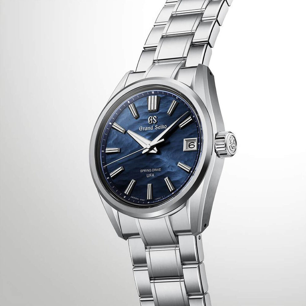 Grand Seiko Evolution 9 'Lake Suwa Summer Sun' Spring Drive UFA 37mm Steel Bracelet Watch