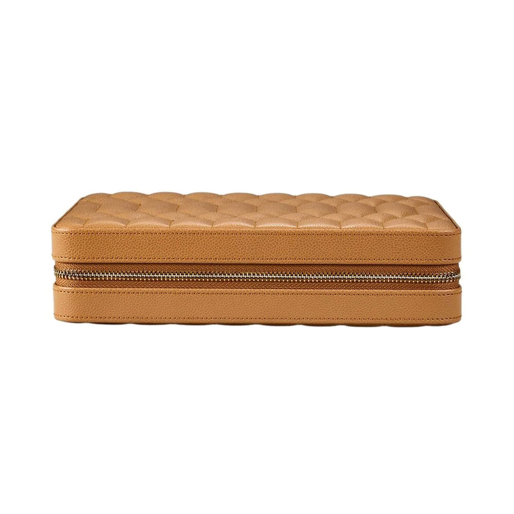 WOLF Lauren Caramel Large Zip Travel Case