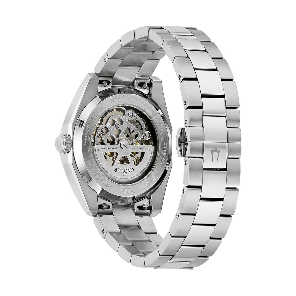 Bulova Surveyor Automatic 39mm Blue Dial Steel Bracelet Watch image number 1