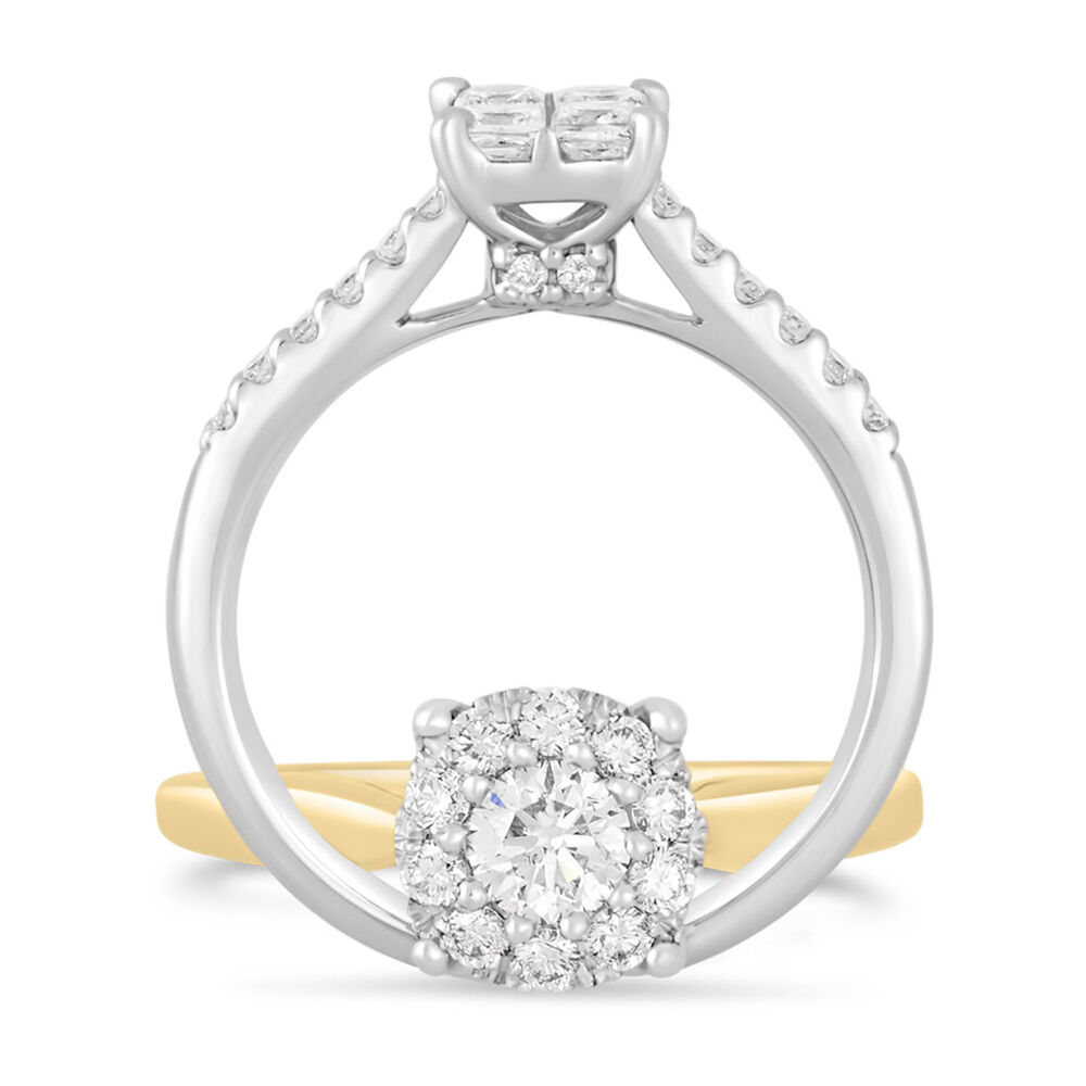 Starburst Collection 18ct gold 0.50 carat round brilliant diamond ring image number 2