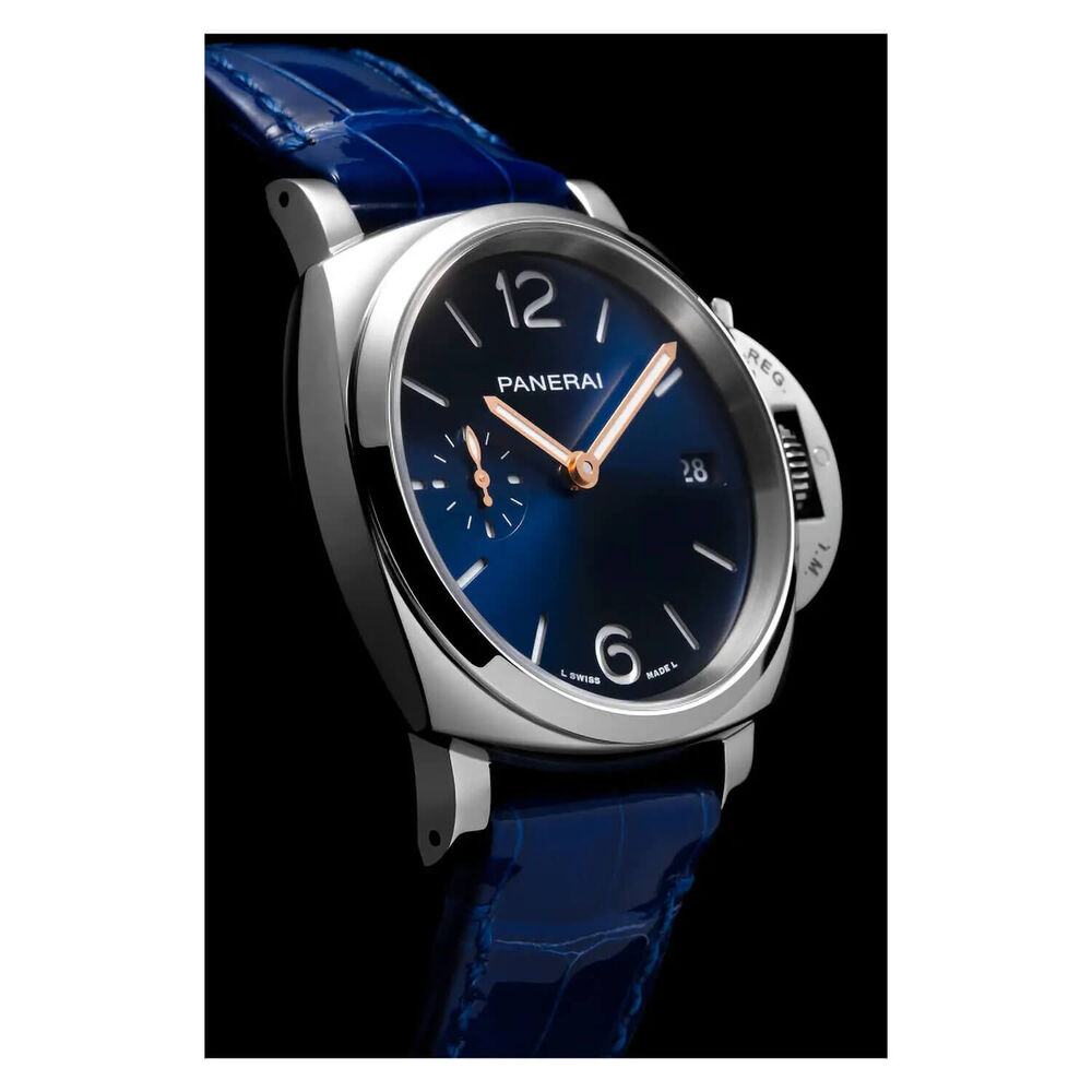 Panerai Luminor Due 38mm Blue Dial Strap Watch image number 4