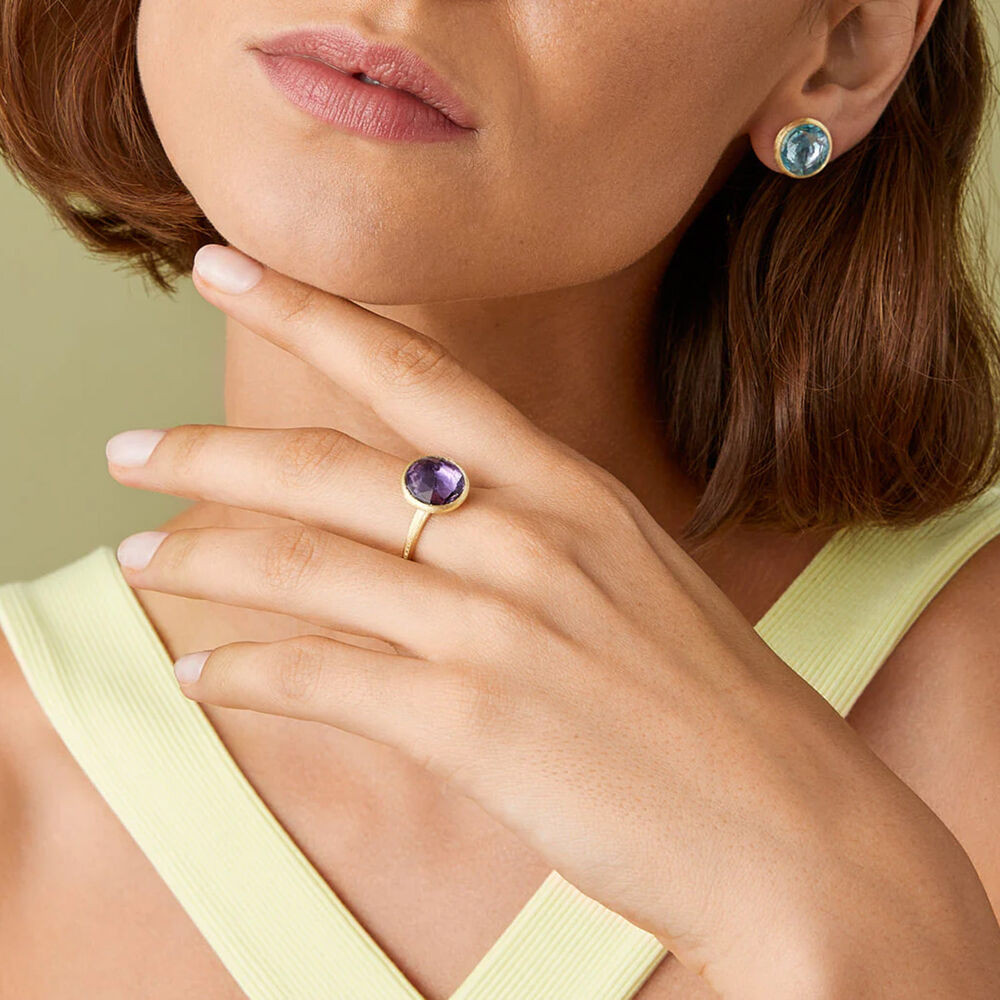 Marco Bicego 18ct Yellow Gold Stackable Amethyst Ring image number 2