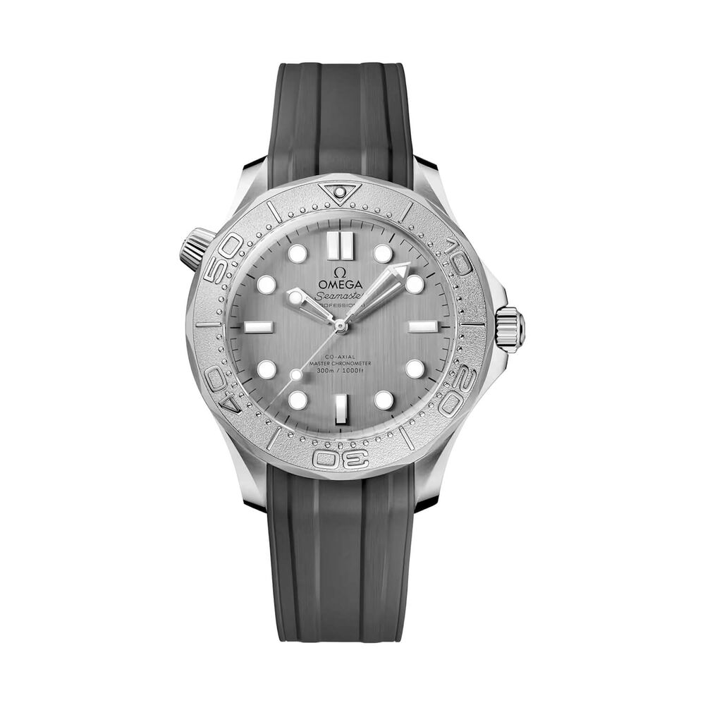OMEGA Seamaster Diver 300M 42mm Grey Dial Rubber Strap Watch image number 0