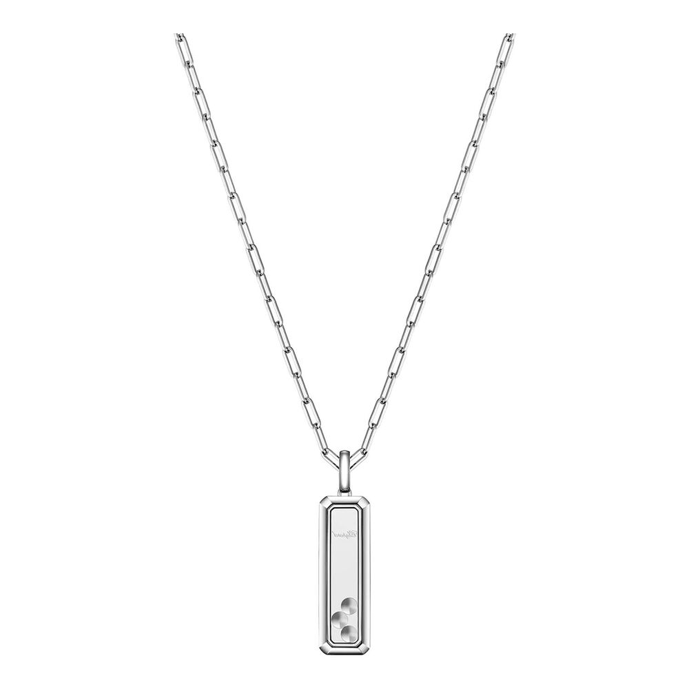 Chopard Happy Diamonds Icons 0.43ct Diamond 18ct White Gold Rectangular Pendant