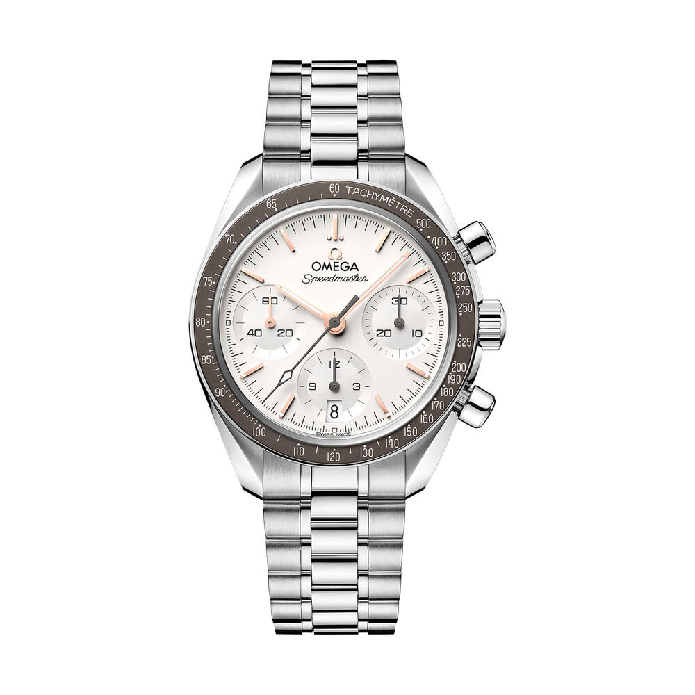 OMEGA Speedmaster 38mm Silver Dial Steel Bracelet Watch