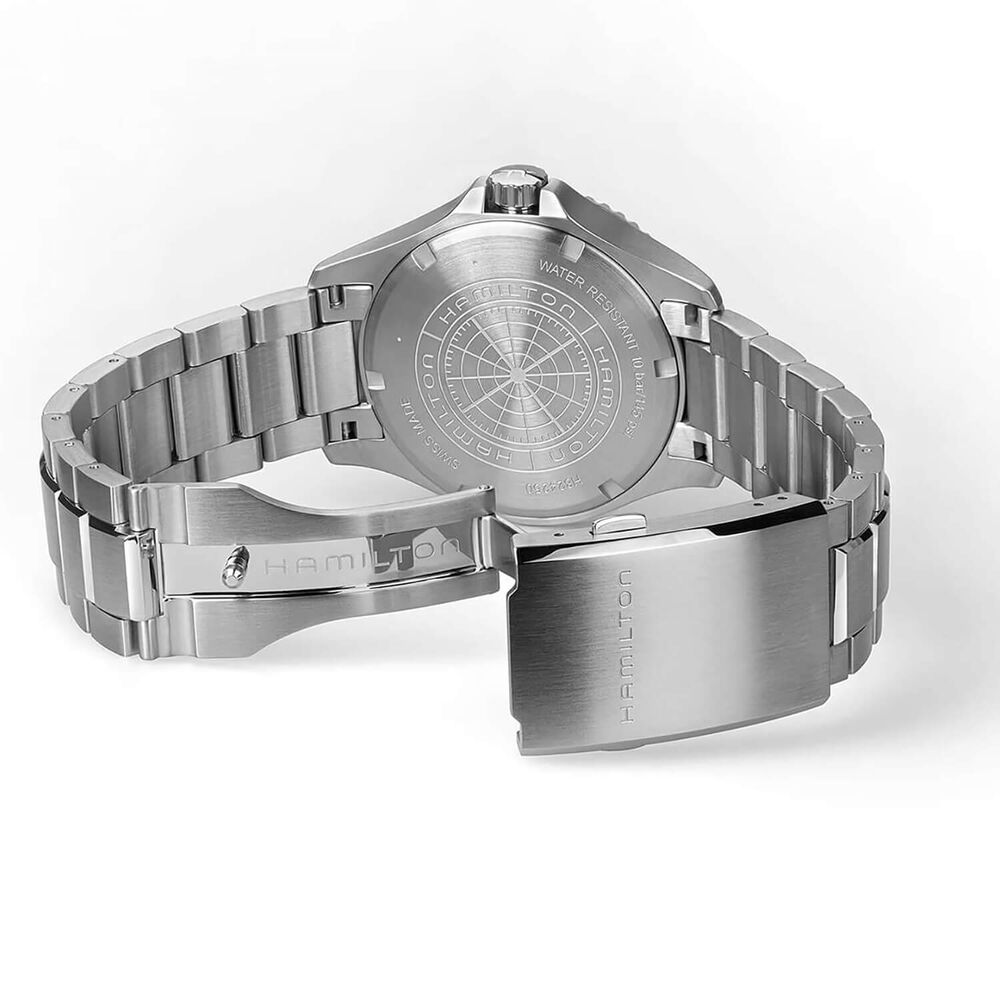 Hamilton Khaki Navy Scuba Auto 40mm White Dial Steel Bracelet Watch