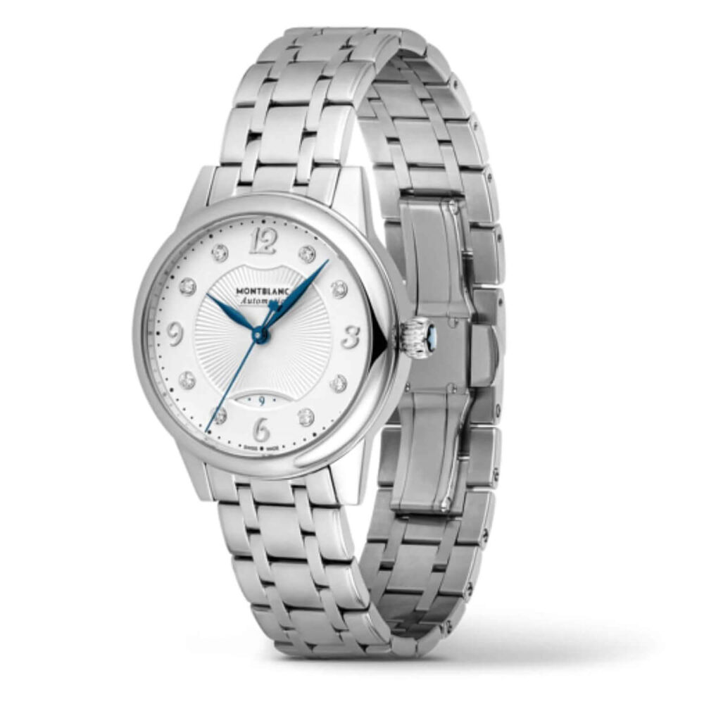 Montblanc Boheme 30mm Silver Dial Diamond Dot Bracelet Watch image number 2