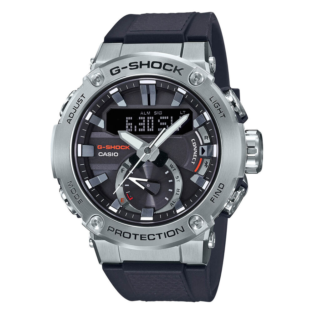 Casio G-Shock G-Steel Carbon Core Rubber Strap Watch image number 0