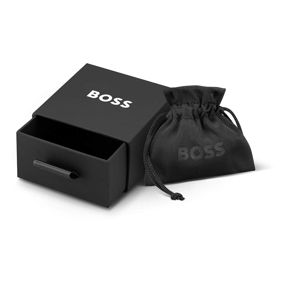 BOSS Ladies Saya Steel Crystal Earrings image number 2