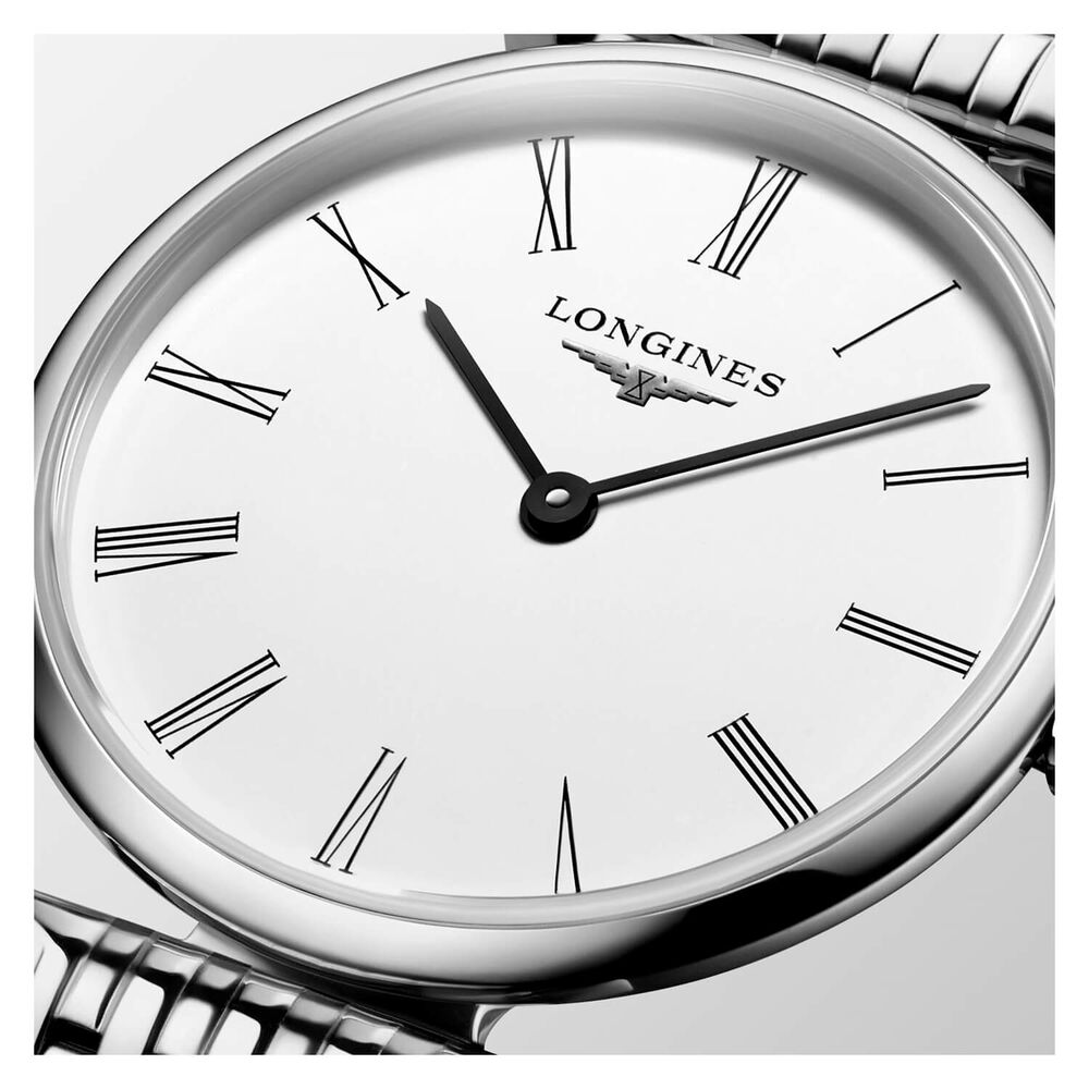 Longines Elegance La Grande Classique de Longines White Steel Watch