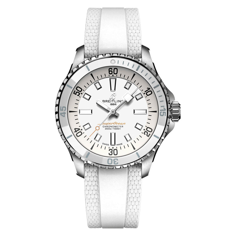 Breitling Superocean Automatic 36 White Dial Strap Watch image number 0