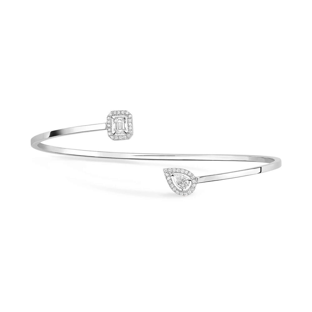 Messika My Twin Toi & Moi Thin 18ct White Gold 0,35ct Diamond Bracelet image number 2