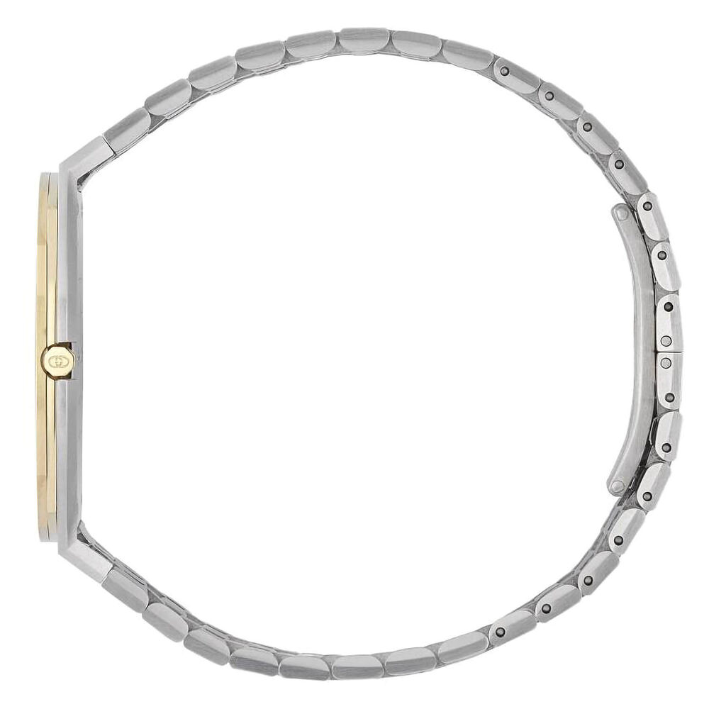 GUCCI 25H 34mm Quartz Yellow Gold Plated Dial With Steel Case Bracelet Watch image number 2