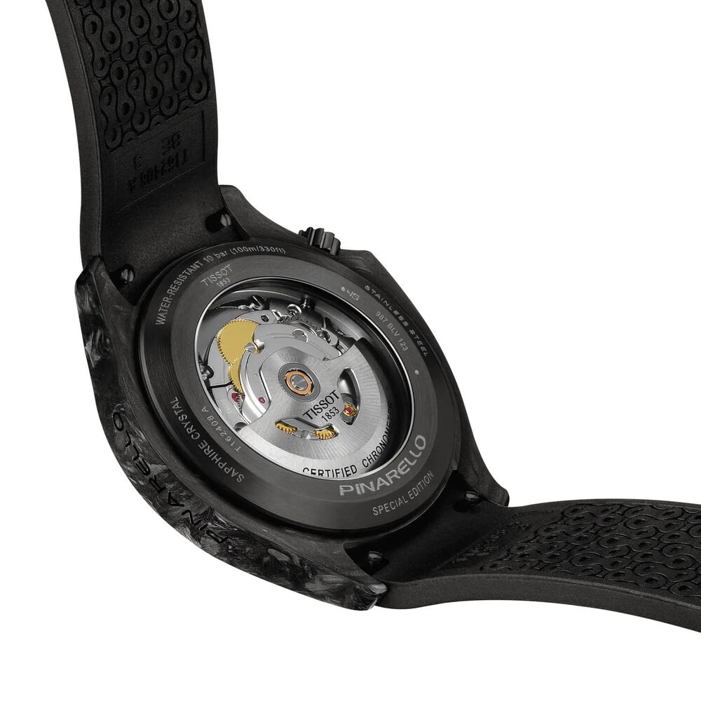 Tissot Pinarello 43mm Grey Dial Black Strap Watch