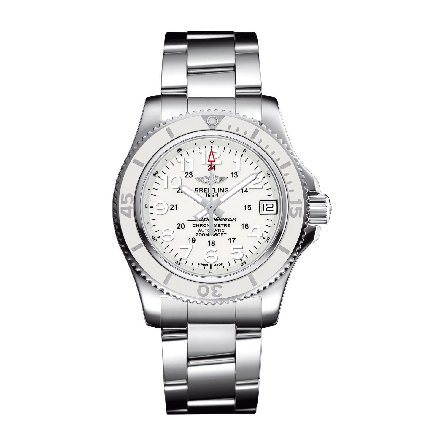 Breitling Superocean White Dial Steel 36mm Ladies Watch