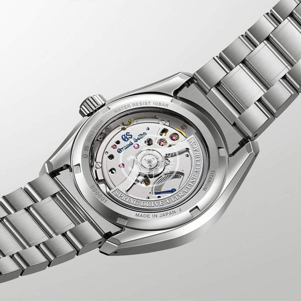 Grand Seiko Evolution 9 'Night Lake' Spring Drive UFA 40mm Black Dial Titanium Bracelet Watch