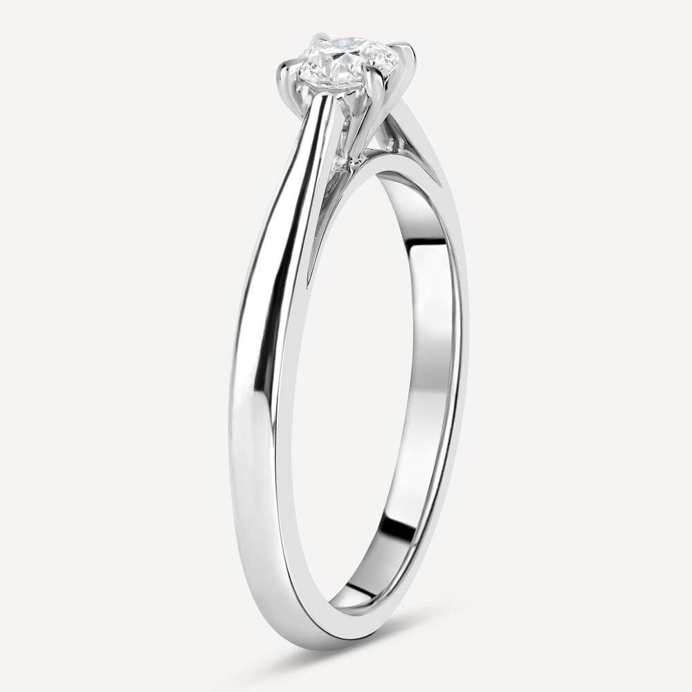 Platinum 0.25ct Amia Diamond Solitaire Ring image number 5