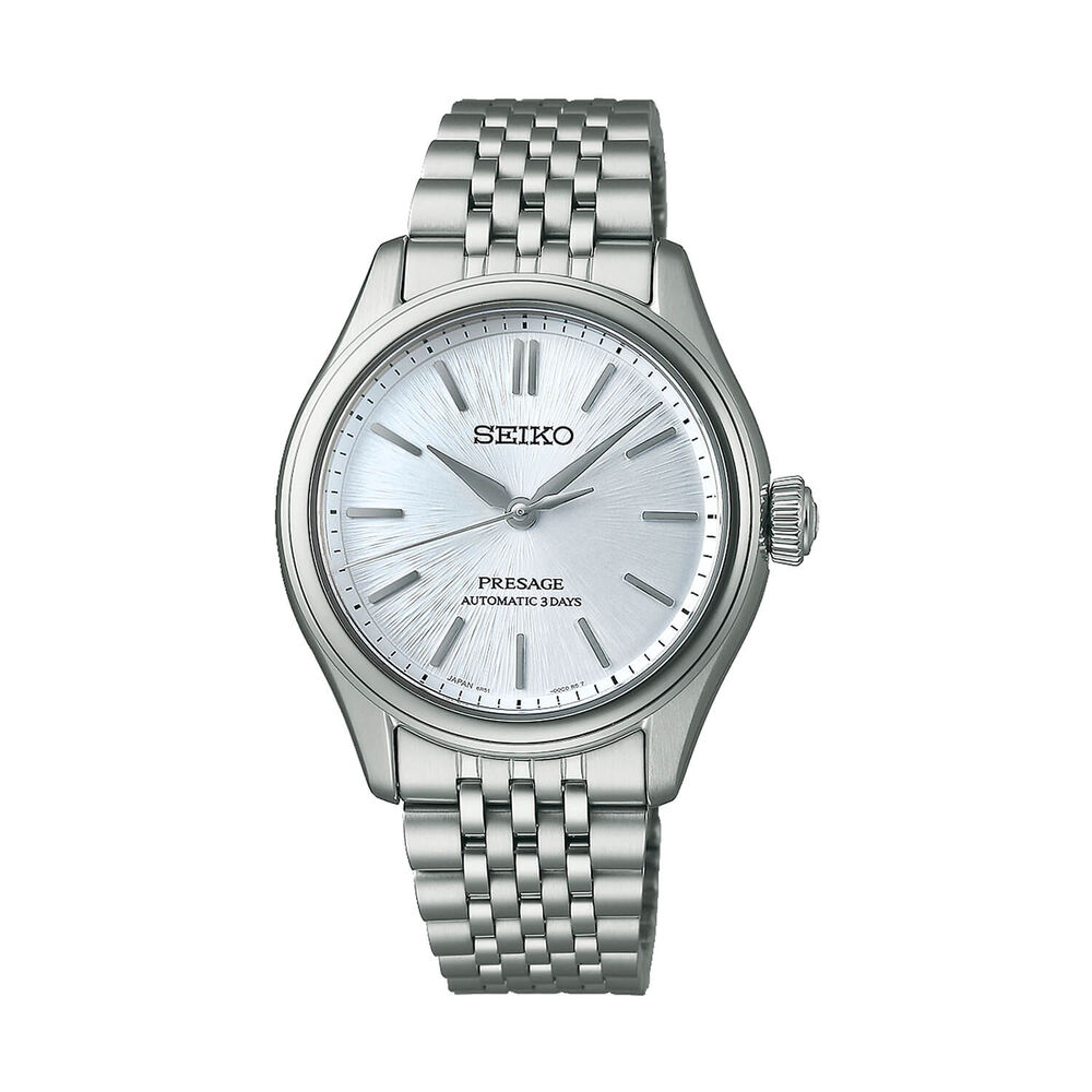 Seiko Presage Classic Series 'Aijiro' 36mm Blue Dial Steel Bracelet Watch
