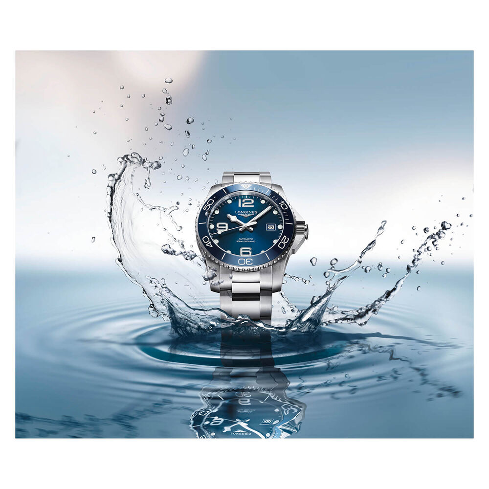 Longines Diving HyrdoConquest Sport 41mm Blue Steel Bracelet Watch image number 7