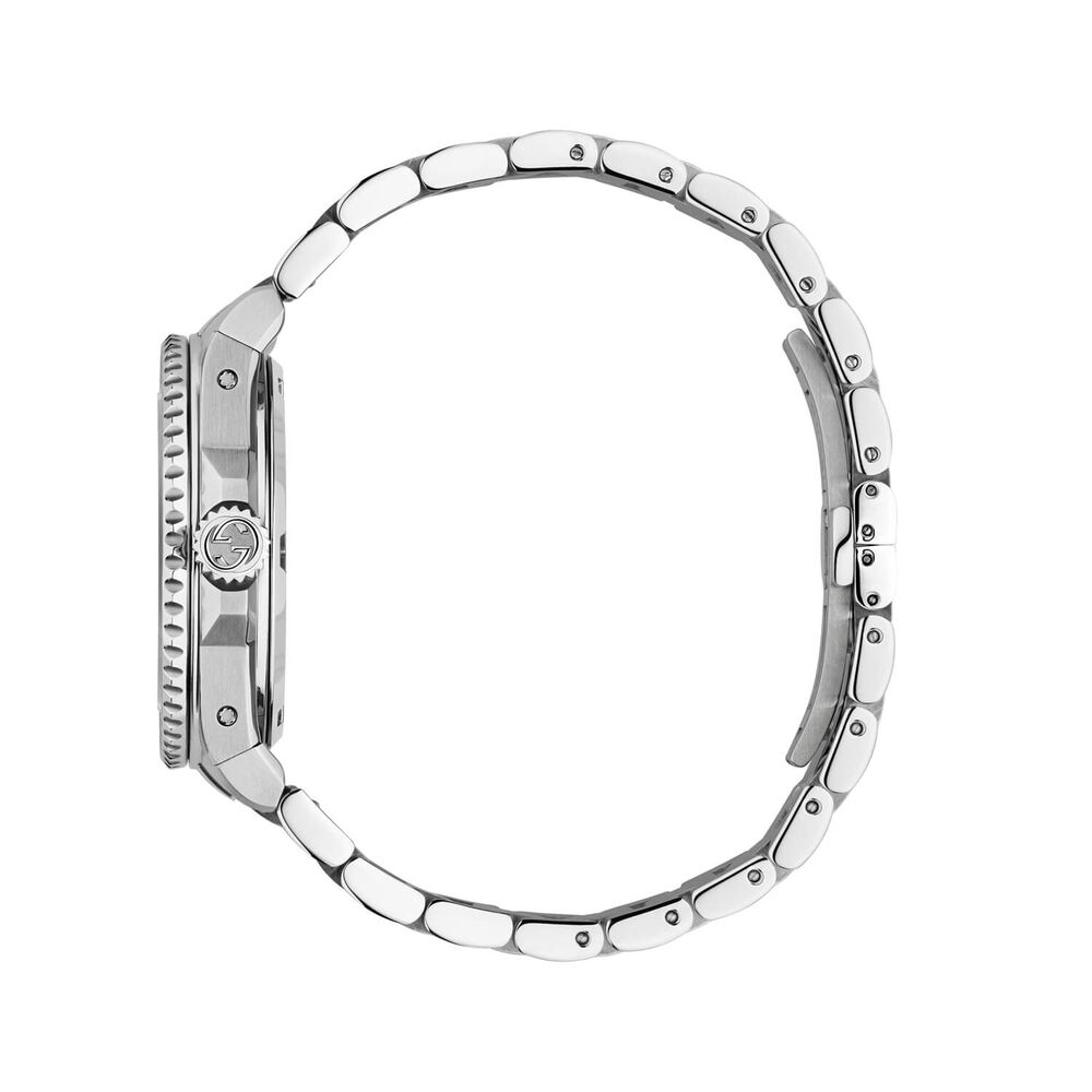 Gucci Dive 40mm Black Dial Stainless Steel Bracelet Watch
