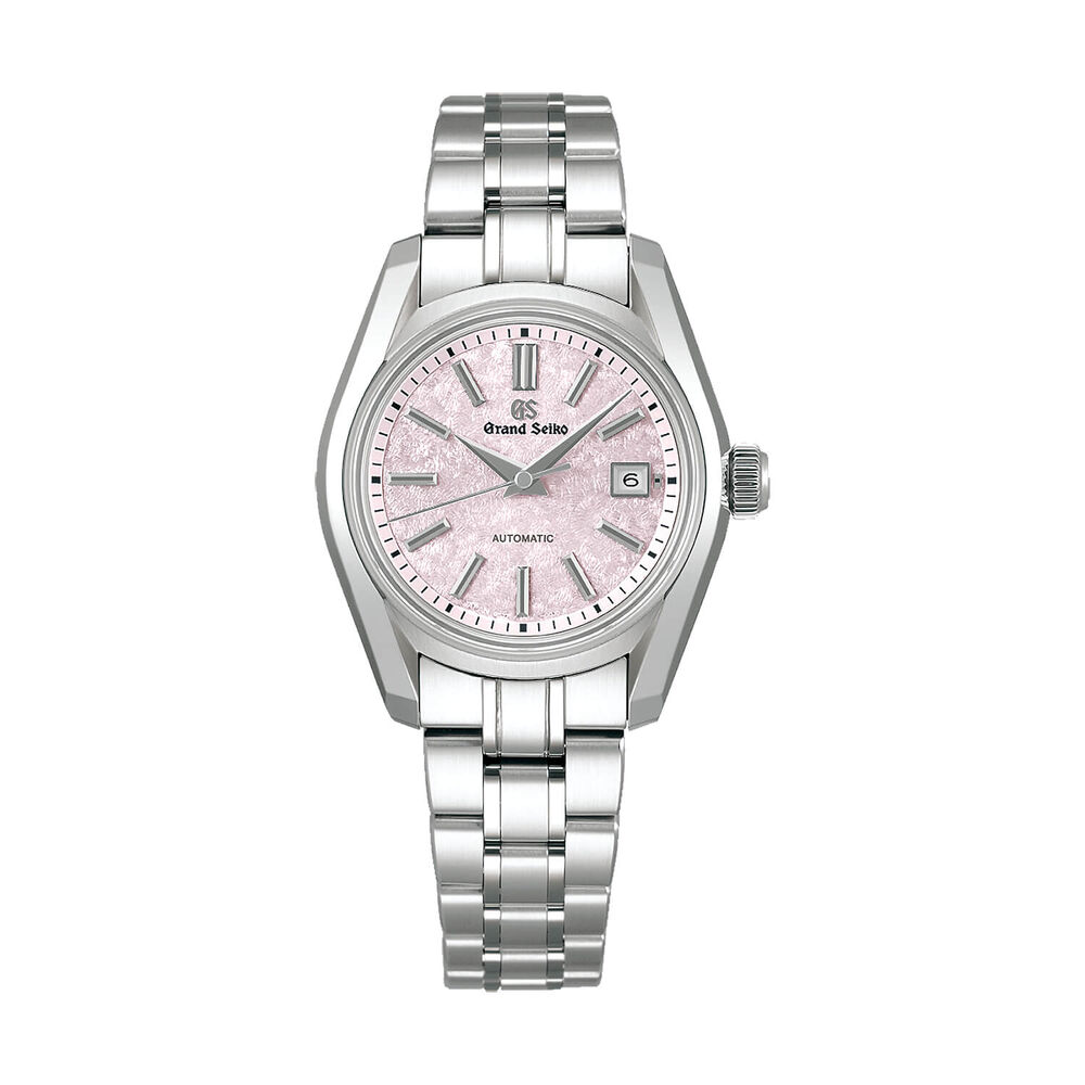Grand Seiko Heritage 'Sakura-Kakushi' 62GS 30mm Pink Dial Steel Bracelet Watch
