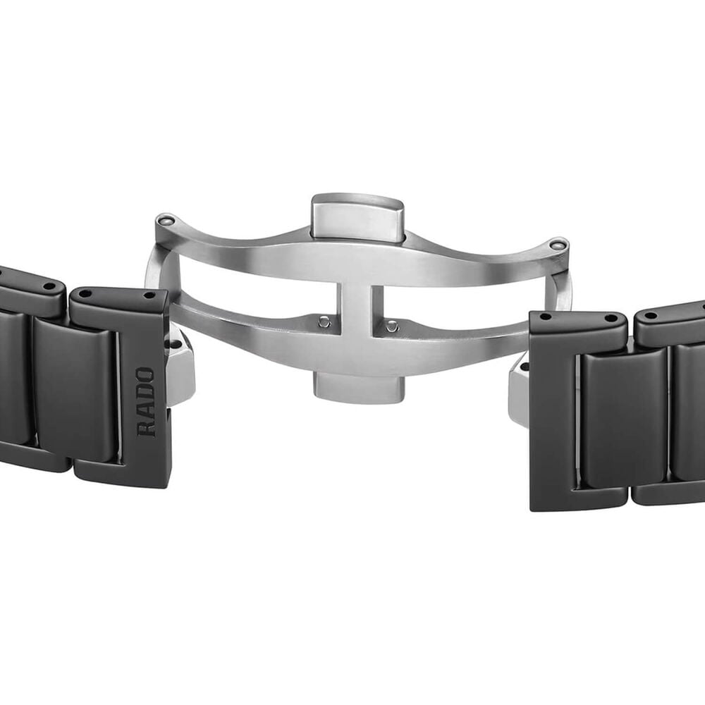 Rado True Square 38mm Skeleton Dial Black Ceramic Bracelet Watch image number 4