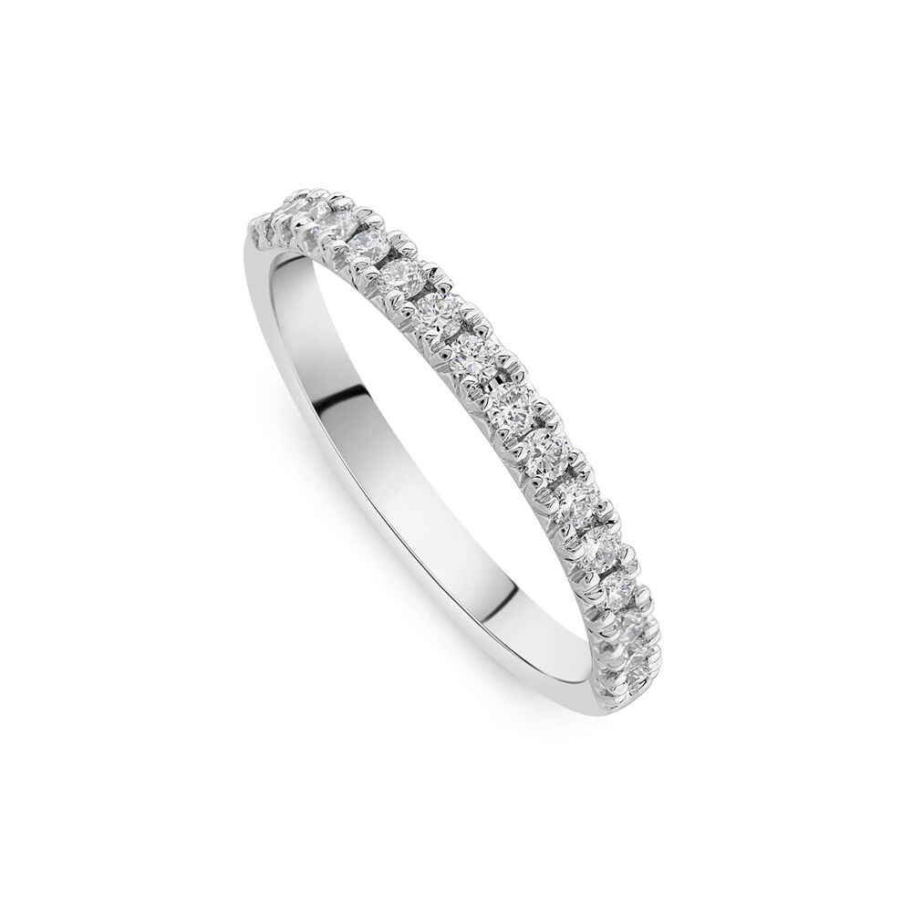 Born Platinum 0.30ct Claw Set Diamond Wedding Ring image number 0
