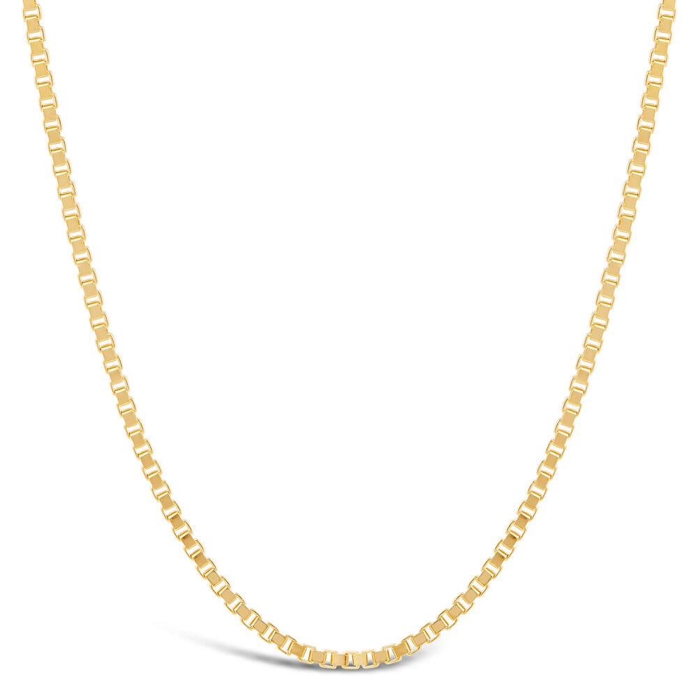 9ct Yellow Gold Venetian Box 20' Chain Necklace image number 0