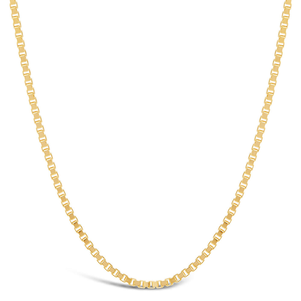 9ct Yellow Gold Venetian Box 20' Chain Necklace