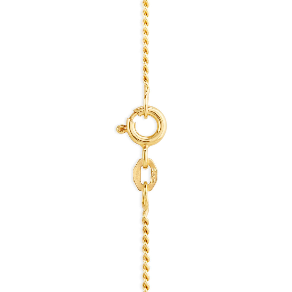 9ct Yellow Gold Heavy D Cut 24' Curb Chain Necklace image number 1