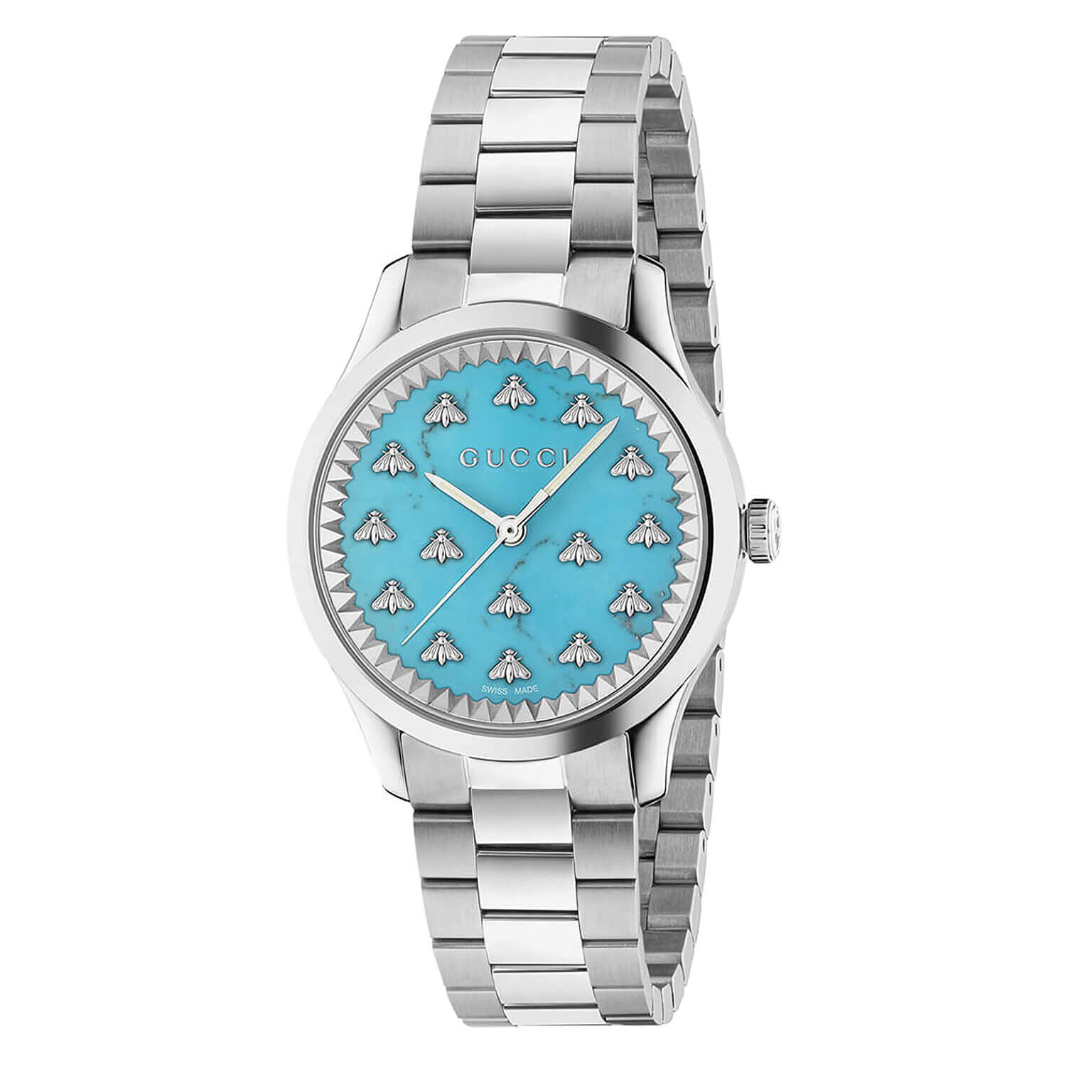 Gucci women's stainless new arrivals steel bracelet watch