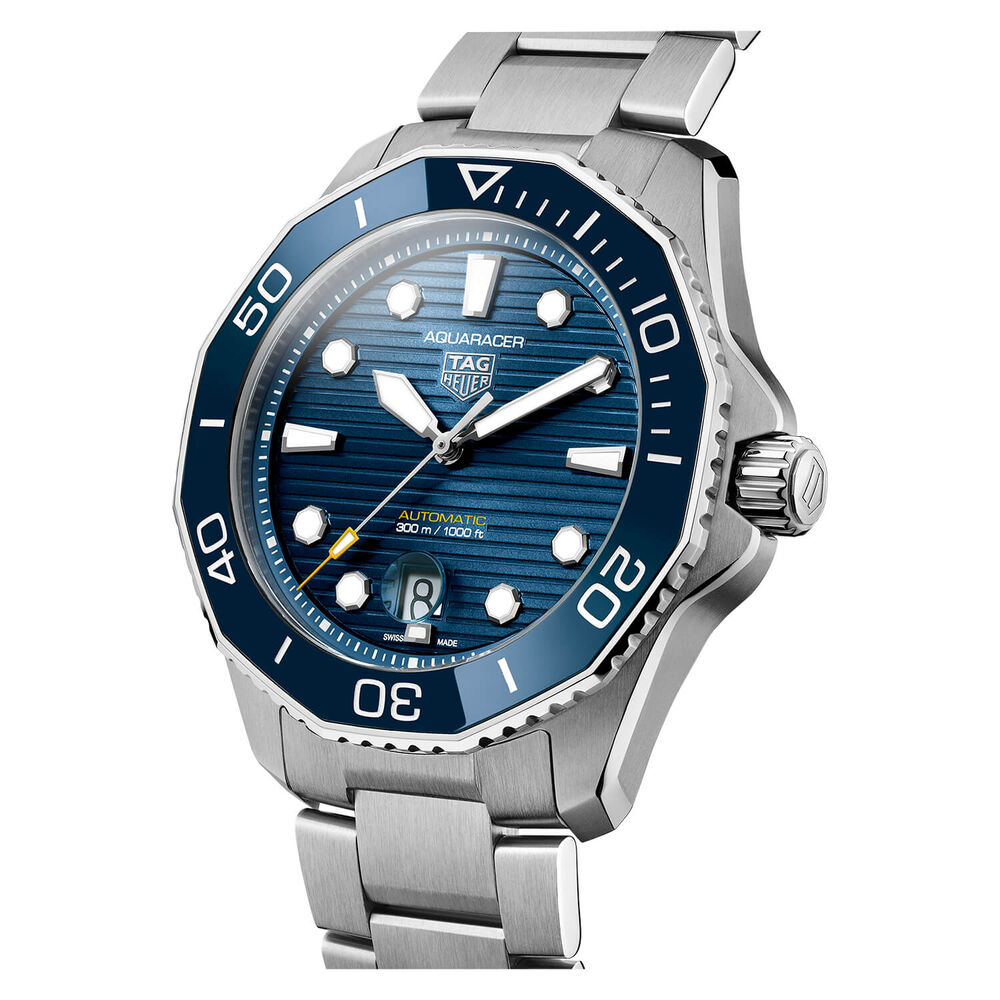 TAG Heuer Aquaracer Professional Diver 43mm Dial Bezel Steel Case Watch