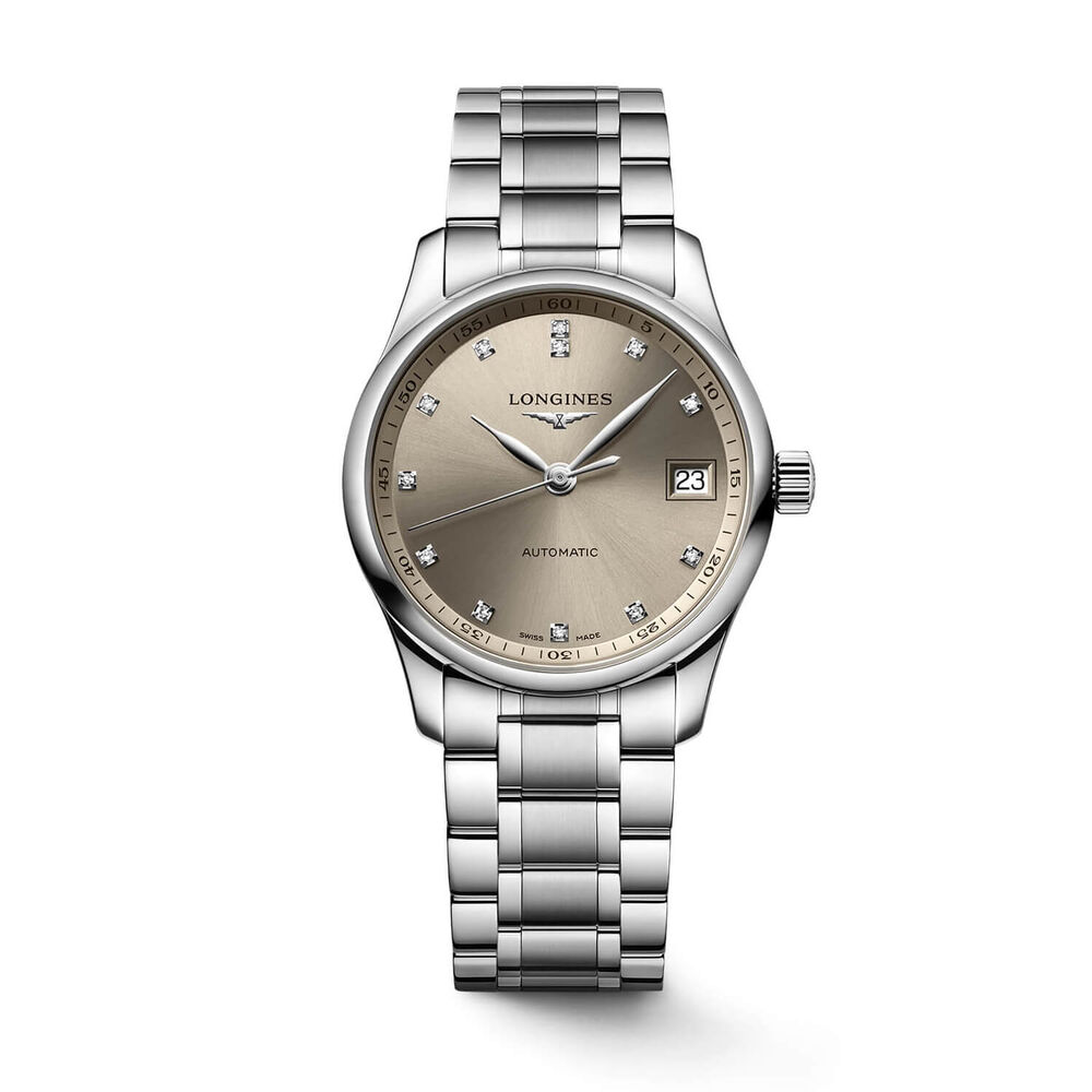 Longines Master Collection 34mm Beige Dial Bracelet Watch image number 0