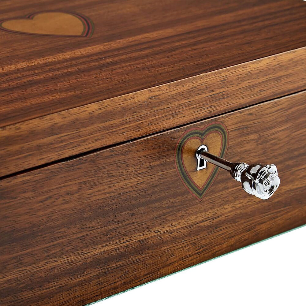 WOLF Ballet Sleeping Beauty Walnut Wood Musical Jewellery Box